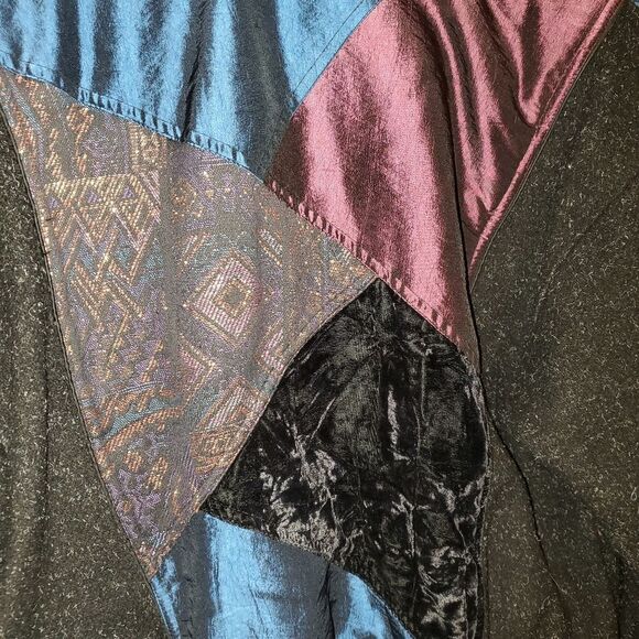 Vintage Karizma East Wool Mixed Fabric Patchwork Snow Ski Bomber Winter Jacket - Picture 9 of 12